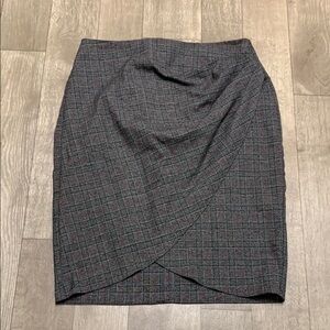 Womens‎ Zara Basic Plaid Wrap Casual Pencil Skirt